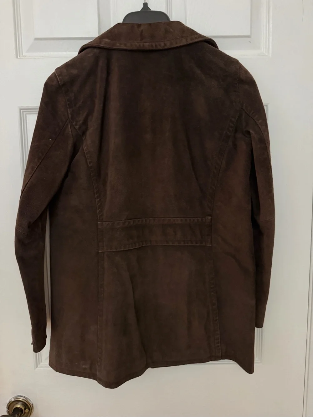 Coach Women's Brown Suede Button-Front Jacket